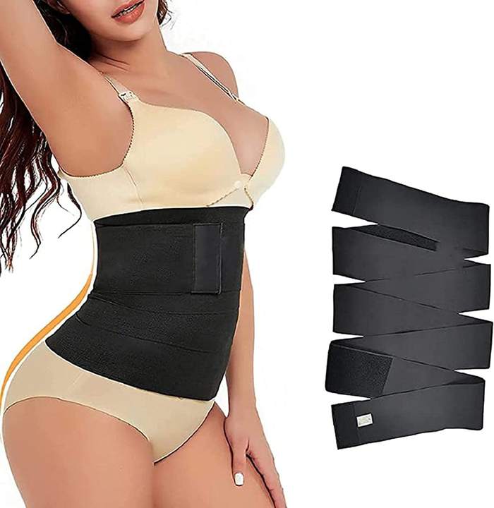 Custom Flat Elastic  Wrap Control Best Ultra Slim Rubber Shaper Neoprene for Waist Trainer Band Bandage Customized Manufacturing