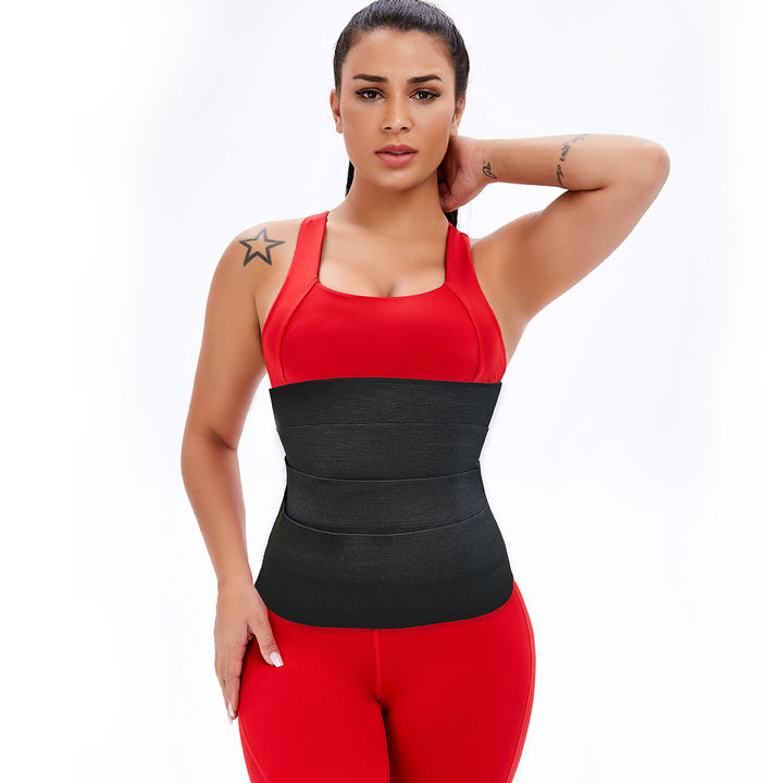 Custom Flat Elastic  Wrap Control Best Ultra Slim Rubber Shaper Neoprene for Waist Trainer Band Bandage Customized Manufacturing
