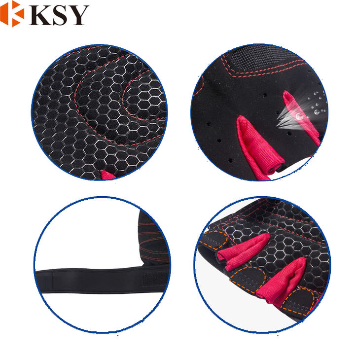 Custom Made Anti-Slip Weight Lifting Cross Training Bodybuilding Gym Fitness Workout Gloves with Wrist Wraps High-Volume Manufacturing