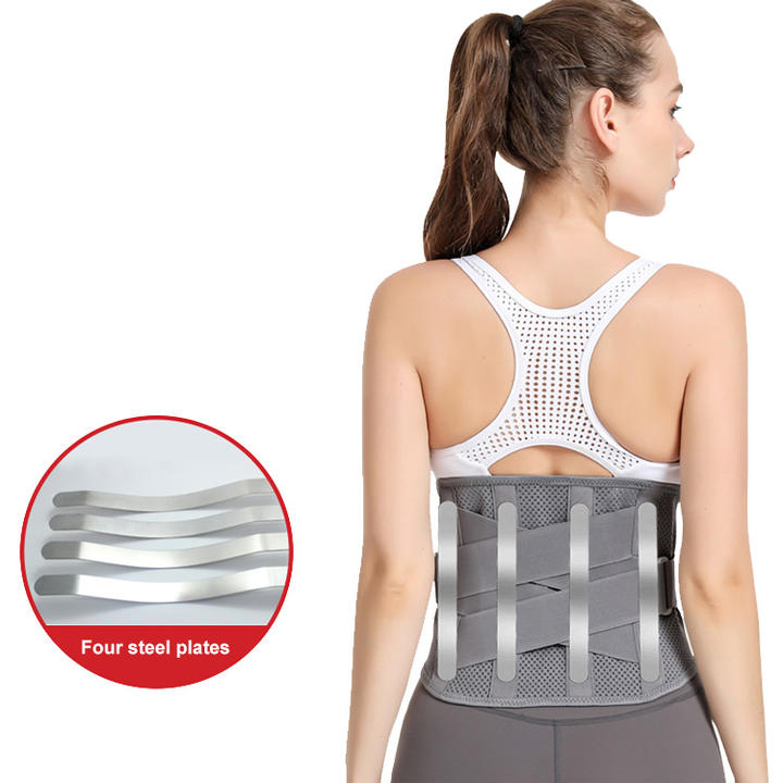 Customized Back Brace Medical Lower Pain Relief Support steel bone waist trainer for men and women