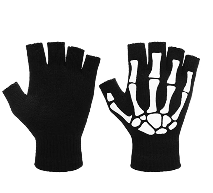 Cycling Gloves Kids Outdoor Sports Bicycle Half Finger Skeleton Soft Protective Import Wholesale Solutions