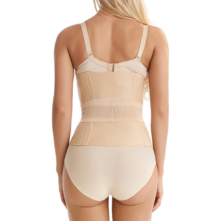 Double Belt Waist Cincher Trainer Slimming Faja Body Shaper Corset Adjustable Shapewear Flat Belly Postpartum Wrap Factory Wholesale Custom Solutions