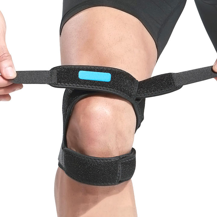 Double Pressing Breathable Neoprene Knee Pads Adjustable Patella Protector Knee Support Strap for Men and Women Factory Pricing Export