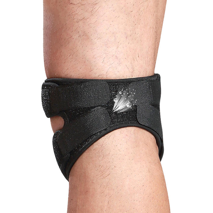 Double Pressing Breathable Neoprene Knee Pads Adjustable Patella Protector Knee Support Strap for Men and Women Factory Pricing Export