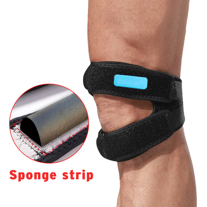 Double Pressing Breathable Neoprene Knee Pads Adjustable Patella Protector Knee Support Strap for Men and Women Factory Pricing Export
