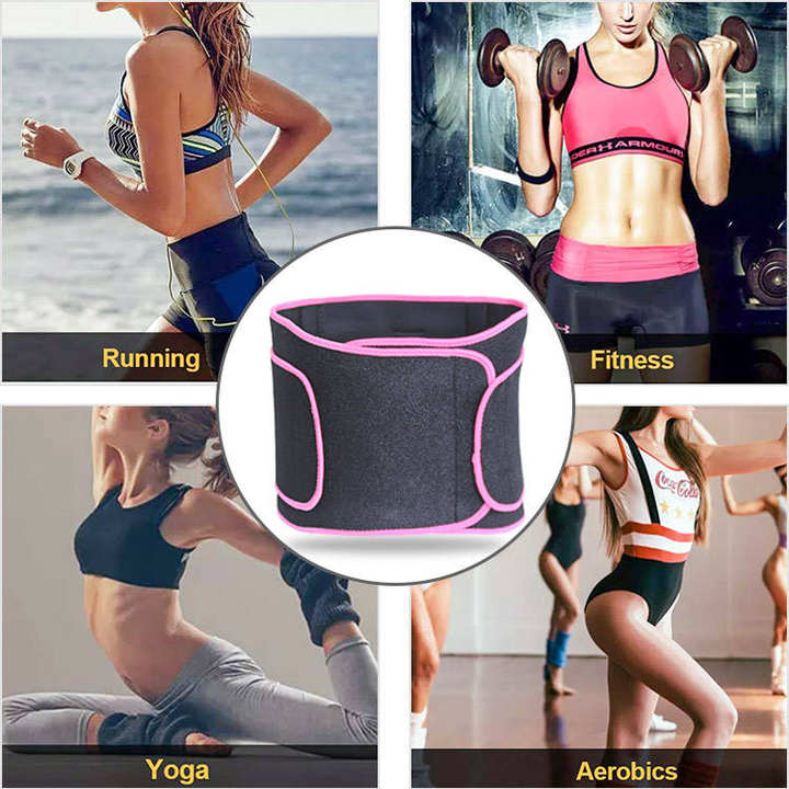 Double Strap Body Shaper Sauna Belt Weighting Loss Neoprene Waist Trainer For Women Export Factory