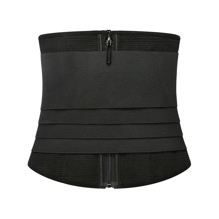 Double Waist Trainer Cinchers Detachable Tummy Wrap Trimmers Tight Slim Belt Gym Fitness Zip Back Support B2B Manufacturing