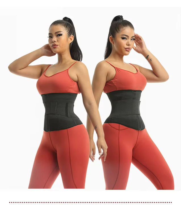 Double Waist Trainer Cinchers Detachable Tummy Wrap Trimmers Tight Slim Belt Gym Fitness Zip Back Support B2B Manufacturing