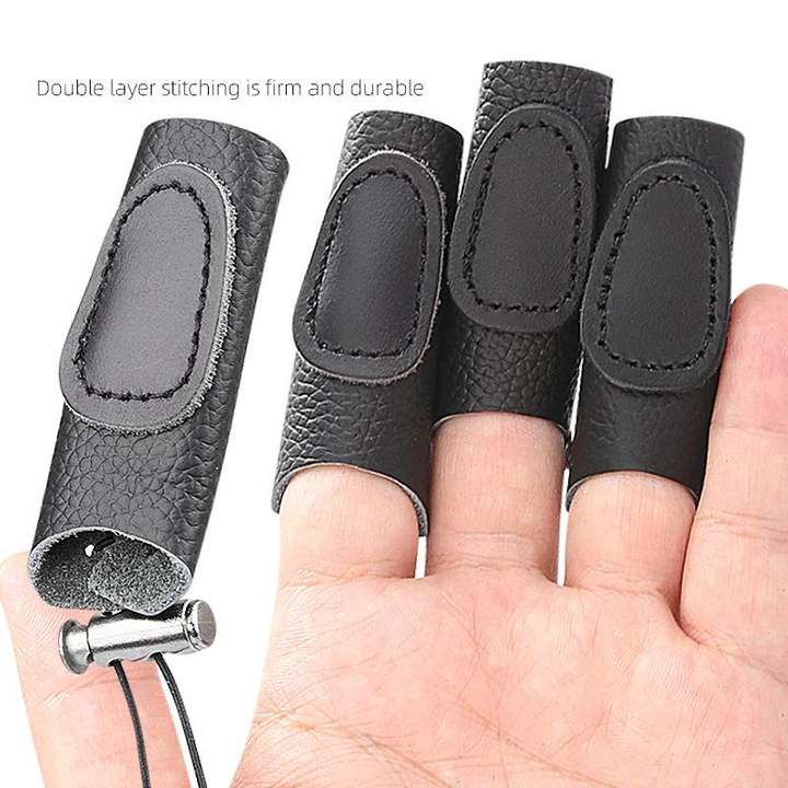 Double thickened archery recursive bow independent finger protection sports fitness elastic adjustable bow protection