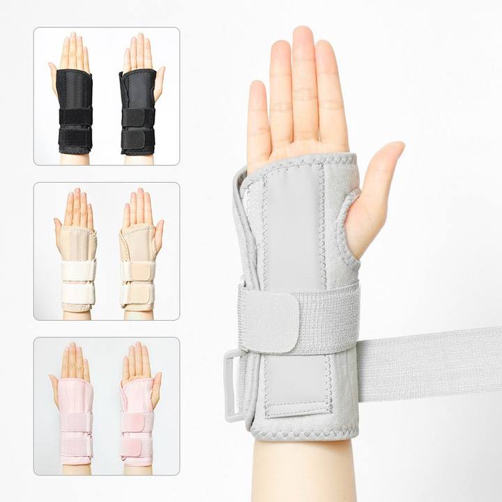 Dual pressure splint wrist brace fixed joint elastic breathable Velcro adjustable wrist brace