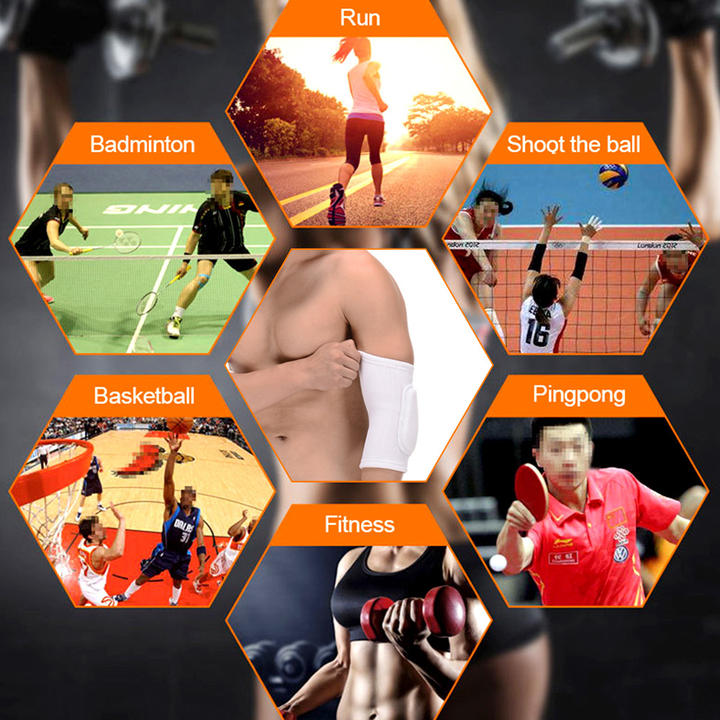 Elastic Elbow Knee Support Gym Fitness Sports Knitted Sponge Knee Protectors Guard Brace Elbow-Pads Sport Safety Equipment Low-Cost Manufacturing