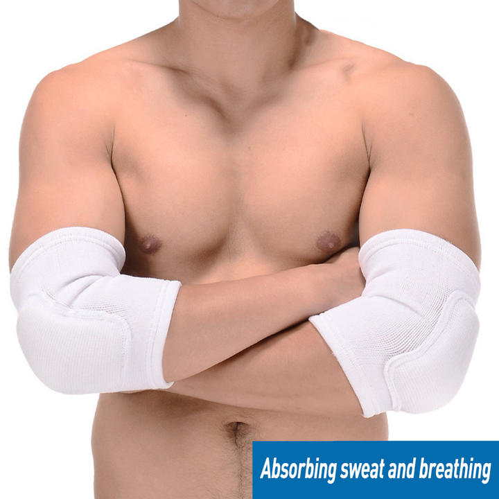 Elastic Elbow Pads Thickened Sponge Elbow Knee Protectors Guard Basketball Volleyball Sport Arm Sleeve Pad Adults B2B Factory Pricing Supplier