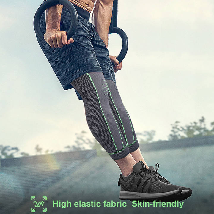 Elastic Knee Support Pressure Bandage Volleyball Long Knee Pads Black Silicone Kneepad Cover Best Knee Brace Sleeve Pads Sports China Industrial Supplier Services