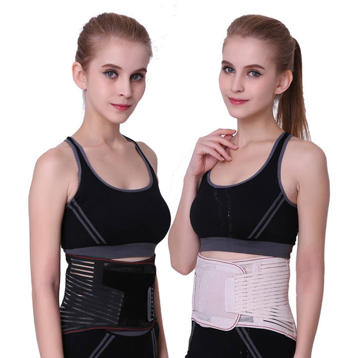 Elastic Lumbar Support Waist Belt Health Therapy Breathable Back Spine Support Corset for Disc Herniation Pain Relief Men Women