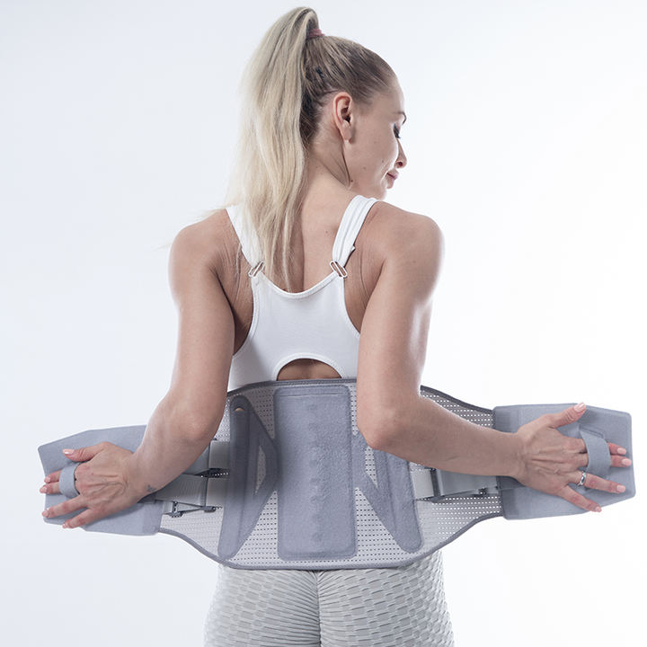 Elastic double pressure belt Fitness mesh cloth Breathable exercise waist support weight lifting belt Contract Manufacturing