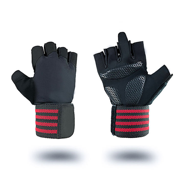 Exercise hand support Exercise cycling half-finger Weightlifting with extended wrist guards Breathable cycling hand support OEM Manufacturer
