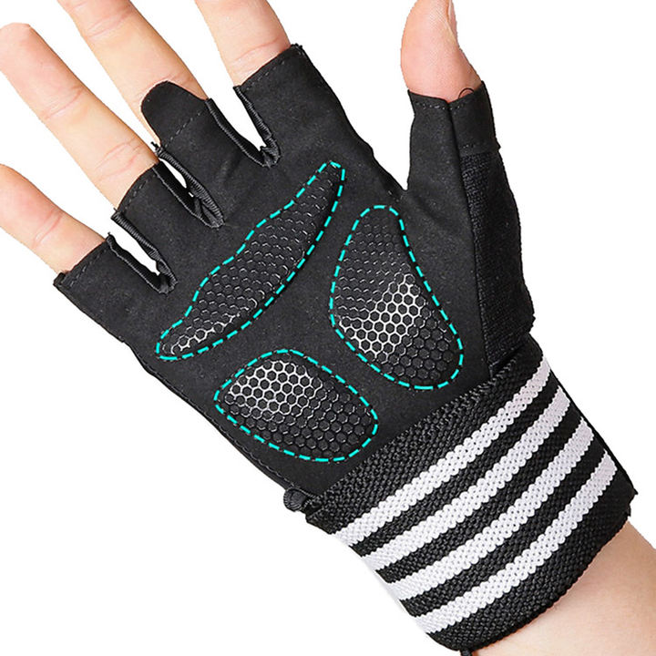 Exercise hand support Exercise cycling half-finger Weightlifting with extended wrist guards Breathable cycling hand support OEM Manufacturer