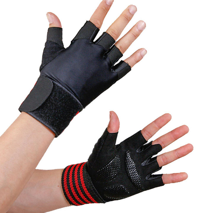Exercise hand support Exercise cycling half-finger Weightlifting with extended wrist guards Breathable cycling hand support OEM Manufacturer