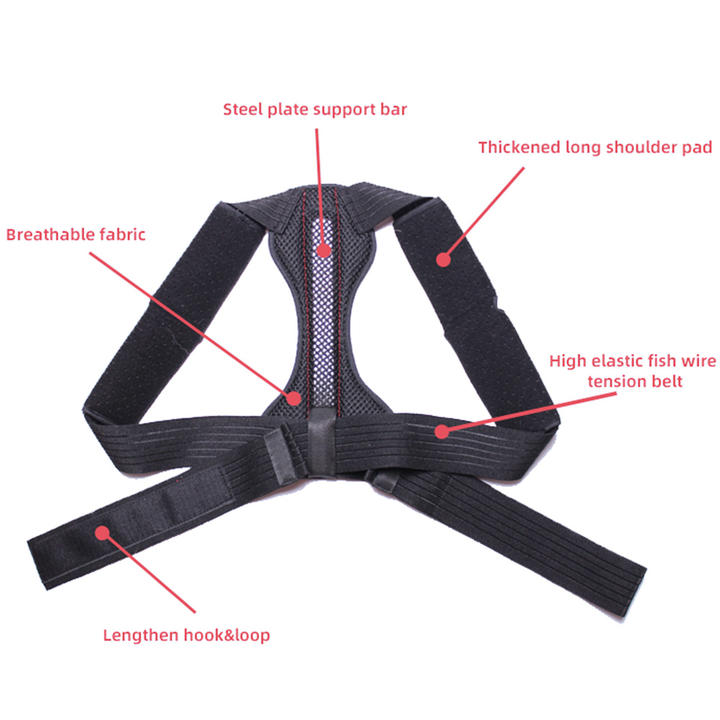 Factory Offer Back Brace Upper Shoulder Back Pain Lumbar Brace Support Belt Lower Back Support Posture Corrector Wholesale Distribution Center