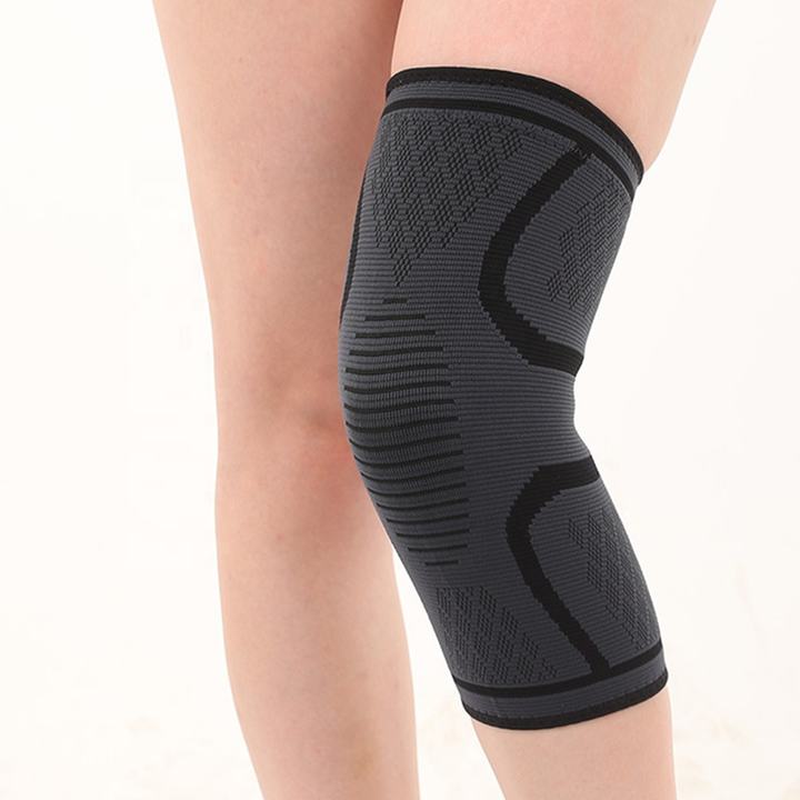 Factory Price 2019 Spandex Polyester Knee Sleeve for Men Women Sport Gym Biking Compress Basketball High-Volume Manufacturing