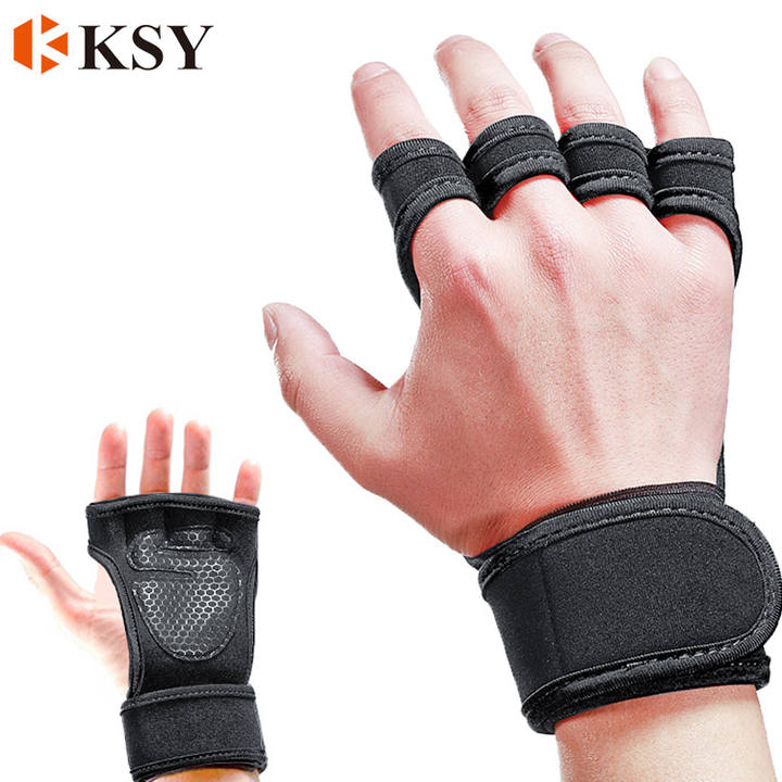 Factory Price Weightlifting Gloves Full Palm Protection for Pull-up Sport Fitness Weightlifting Wholesale Manufacturer