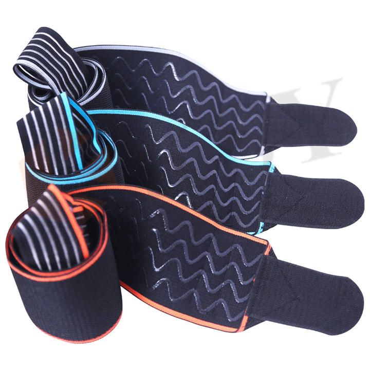 Fashion Fitness Bandage Wrap Sports Ankle Brace Anti Sprain Silicone Anti Slip Elastic Pressurizing Bandage Bulk Manufacturing Processing