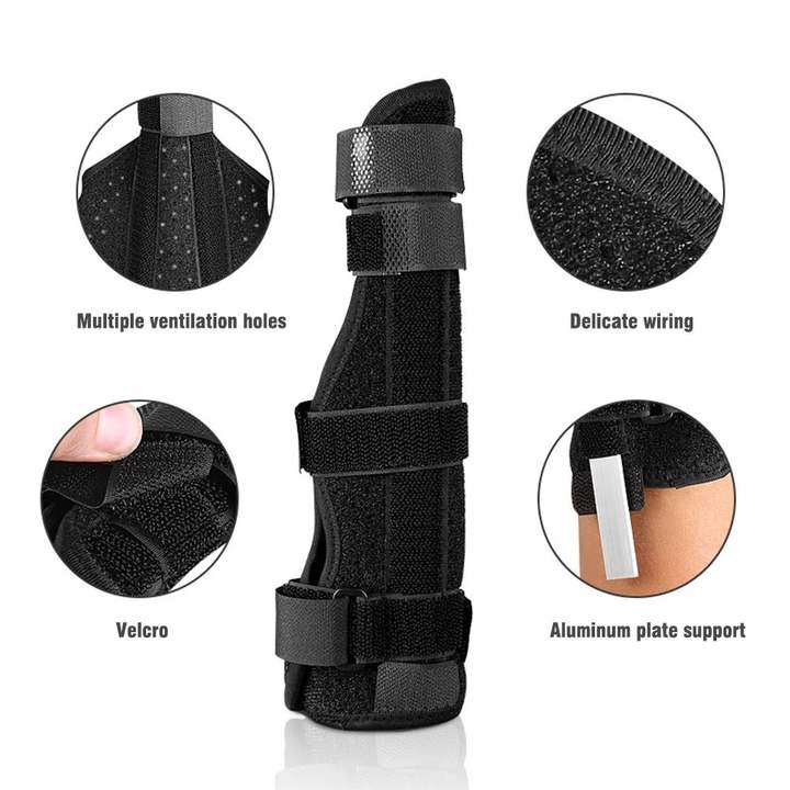 Finger Fixed Bracket with Aluminum Bar Finger brace Anti-sprain Misplacement Breathable Finger Protection