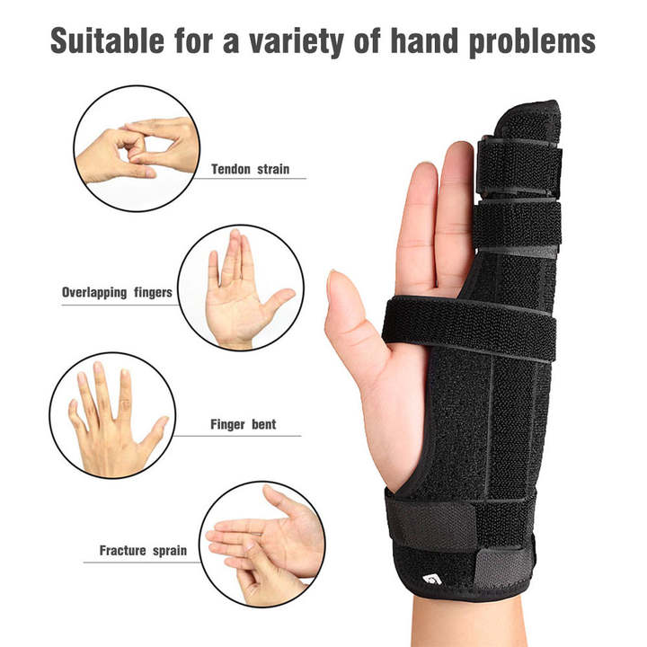 Finger Fixed Bracket with Aluminum Bar Finger brace Anti-sprain Misplacement Breathable Finger Protection