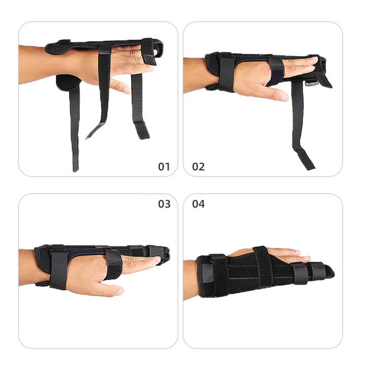 Finger Fixed Bracket with Aluminum Bar Finger brace Anti-sprain Misplacement Breathable Finger Protection