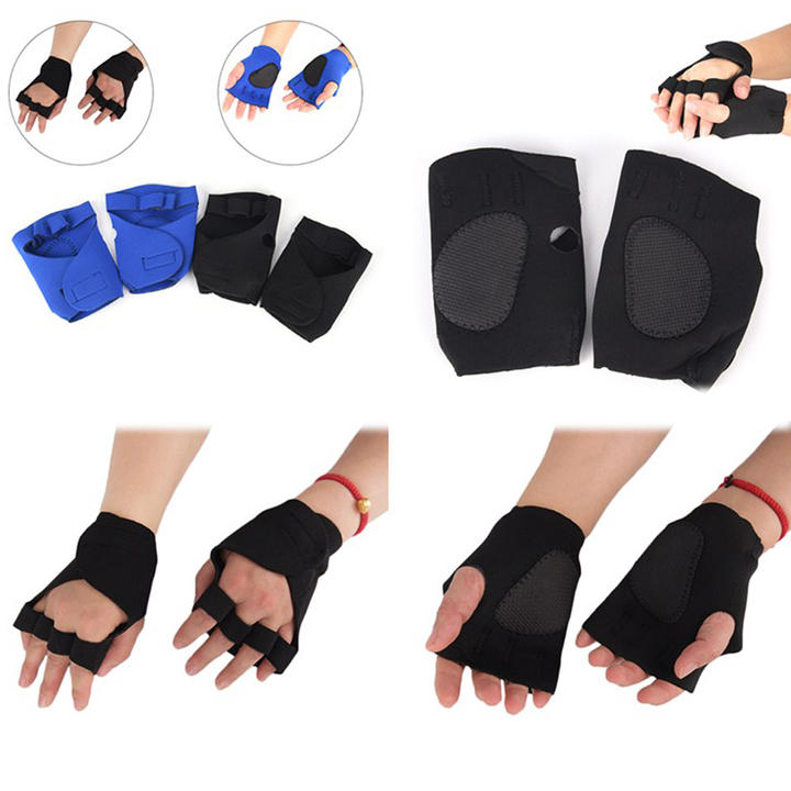 Fit Active Sports Workout glove for Pull Ups Extra Gym Grips Cross Training Grip Pads - Rubber Padding to Avoid Calluses