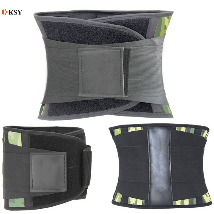 Fitness Camouflage Color Back support  Adjustable Waist trainer support brace for men and women China Supplier