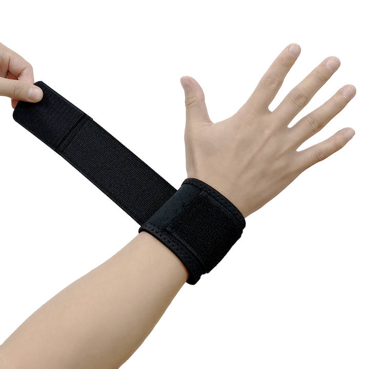 Fitness Exercise Wrist Protector Pressure Bandage Bar Dumbbell Weightlifting Wrist Assist Strap Badminton Protective Equipment Mass Production Wholesale