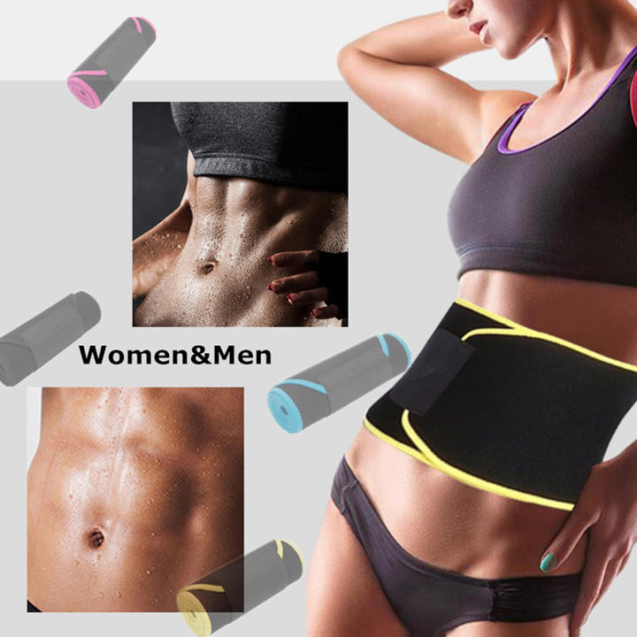 Fitness Gym Belt for Women Men Sauna Tummy Slimming Corset Sweat Waist Trainer Adjustable Body Shaper Reducing Shaping Girdles Industrial Wholesale Pricing Supplier