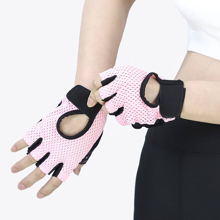 Fitness Half Finger Gloves for Men and Women Outdoor Sports Breathable Cycling Yoga Gloves for Gym Dumbbell Exercise China Manufacturing Distributor