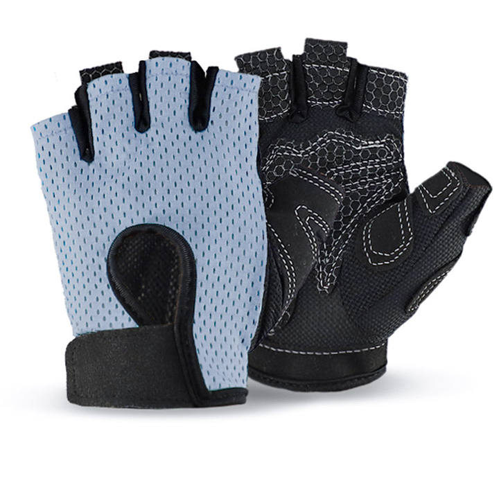 Fitness Half Finger Gloves for Men and Women Outdoor Sports Breathable Cycling Yoga Gloves for Gym Dumbbell Exercise China Manufacturing Distributor
