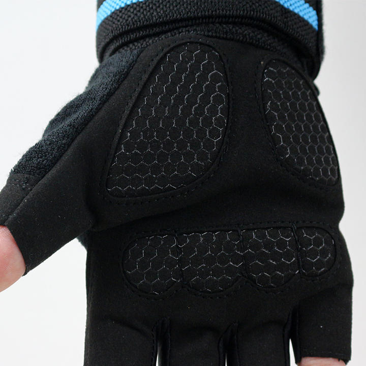 Fitness gloves Sports long wrist guard Anti-cocoon non-slip half finger training pull-up horizontal bar wrist guard Manufacturing Services Export