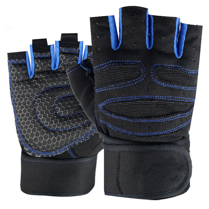 Fitness gloves for men and women anti slip wrist guards barbell riding sports equipment half finger gloves