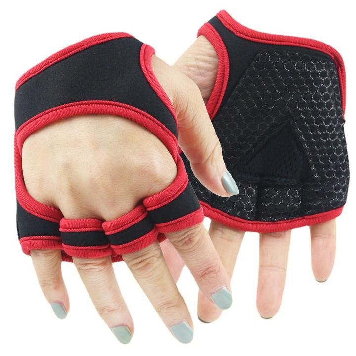 Fitness half Guide Body up Grip with dumbbell Male sports equipment wrist gloves Female hard pull barbell gloves