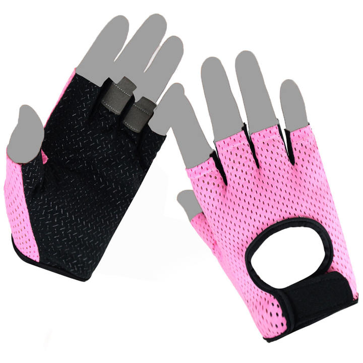 Fitness half finger gloves Women thin yoga exercise machine training miss hand back non-slip horizontal bar gloves Customized Manufacturing Solutions