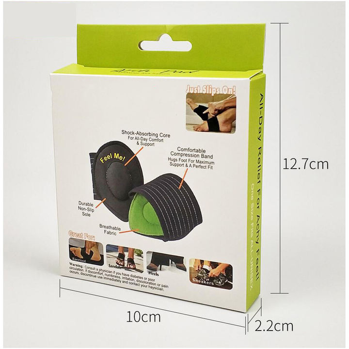 Foot Insoles Thin Arch Support Plantar Fasciitis Heel Aid Feet Cushion Fallen Heel Pain Relief Brace Discounted Bulk Pricing