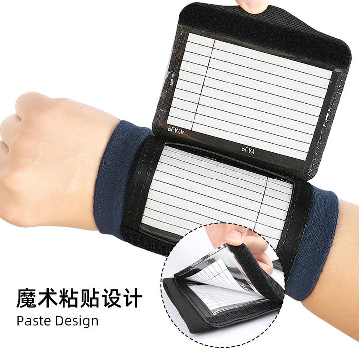 Football tactical wrist brace hockey basketball playbook wrist strap Custom Factory Production Trade