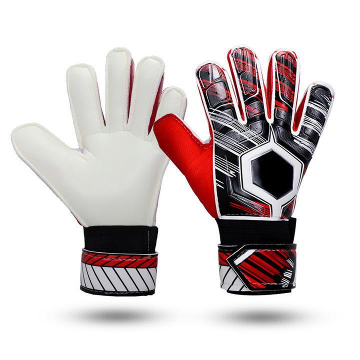 Goalie gloves Children adult anti-collision non-slip goalie gloves Breathable belt finger guard latex gloves Export-Oriented Factory