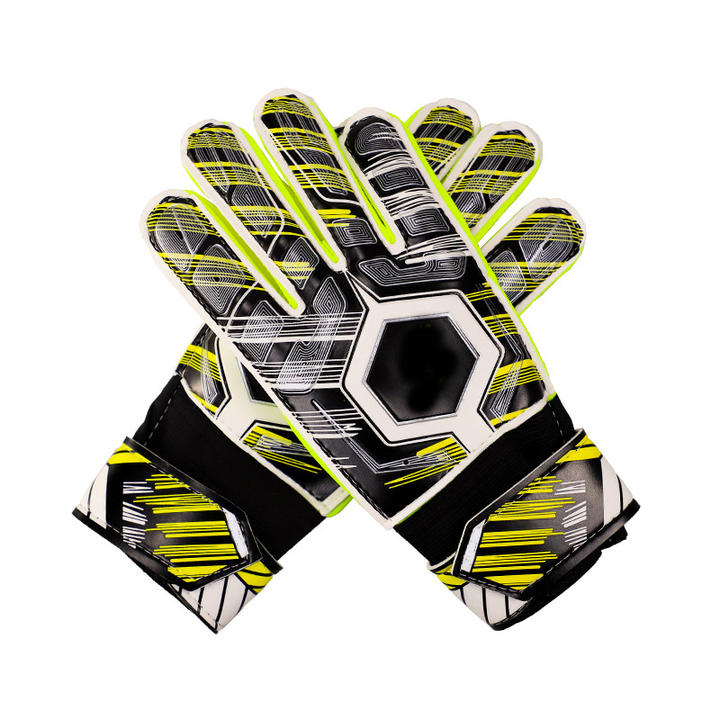 Goalie gloves Children adult anti-collision non-slip goalie gloves Breathable belt finger guard latex gloves Export-Oriented Factory