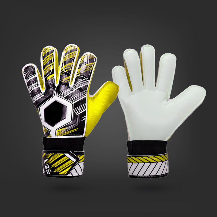 Goalie gloves Children adult anti-collision non-slip goalie gloves Breathable belt finger guard latex gloves Export-Oriented Factory