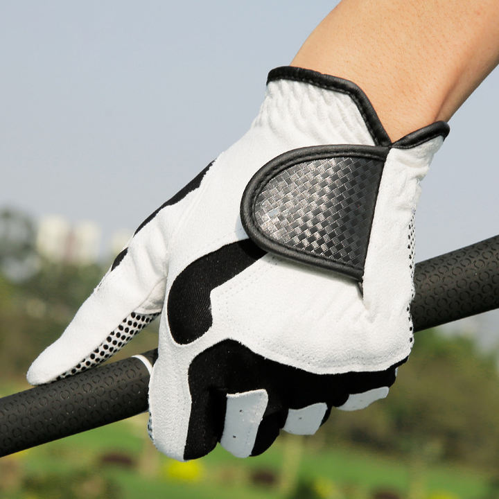 Golf gloves Sports men's gloves Microfiber cloth single non-slip professional full finger gloves China Factory Direct