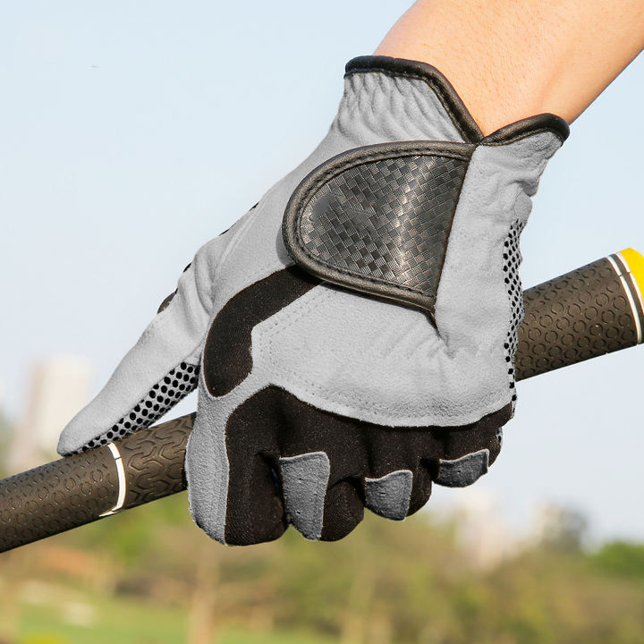 Golf gloves Sports men's gloves Microfiber cloth single non-slip professional full finger gloves China Factory Direct