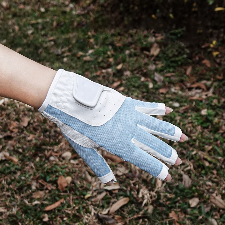 Golf ice silk breathable fabric fingerless gloves Non-slip wear gloves Wholesale B2B Pricing Custom Solutions