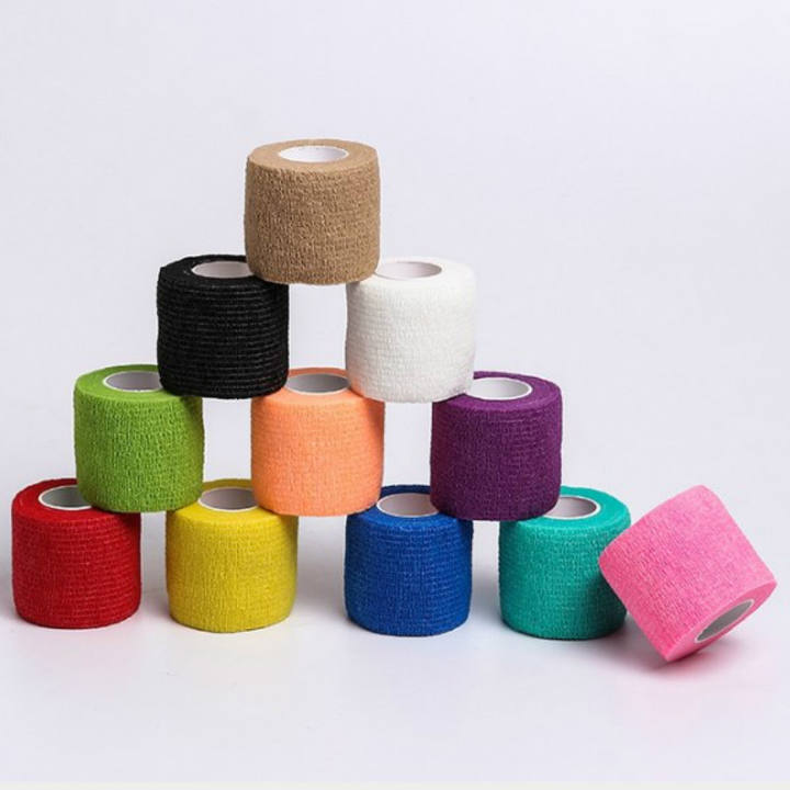 Grip Wrap Disposable Nonwoven Self Adhesive Elastic Bandage Finger Wrist Protection Tape Tattoo