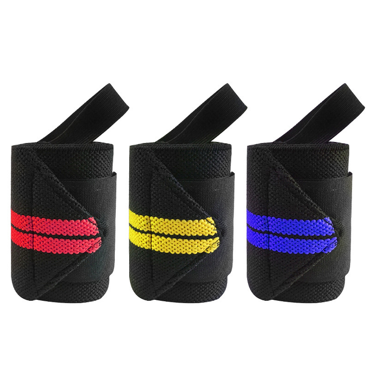 Gym Bodybuilding Weight Lifting Wristbands Elastic Breathable Sport Fitness Wrist Wrap Band Wholesale Factory Customization