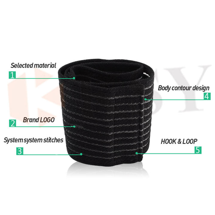Gym Fitness Elastic Wrist Band Strap weight lift Wrist Support Wraps Bandage Wholesale Supplier